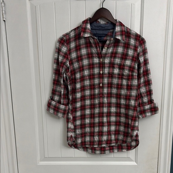 Tommy Hilfiger Tops - TOMMY HILFIGER Plaid Top BNWT